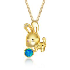 Lunar pendant - rabbit