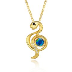 Lunar pendant - snake